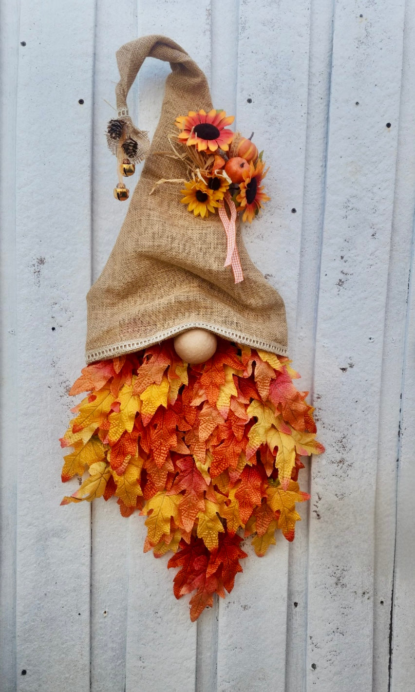 Gnome of Fall | Wreath Door Hanger | Sep 7th 2024 at 4-6pm | hands-on class