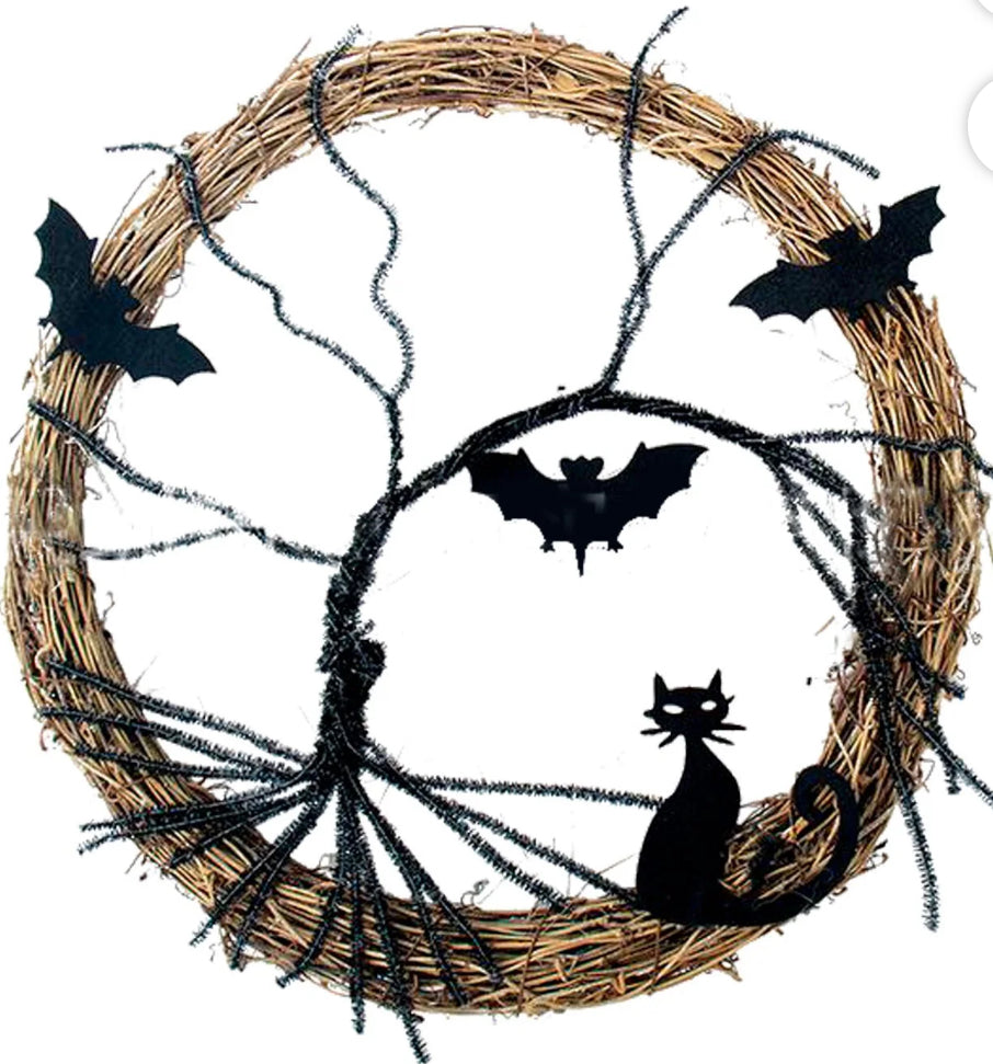 Bats on tree | Door Hanger | Sep 12th 2024 at 5-7pm | hands-on class