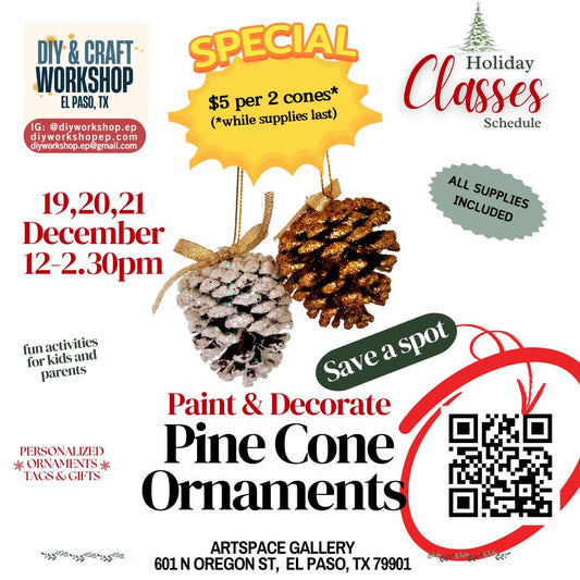 Pine Cone Ornaments Hands-on Class | DIY Project